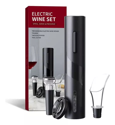 Kit Sacacorchos Eléctrico de Vino